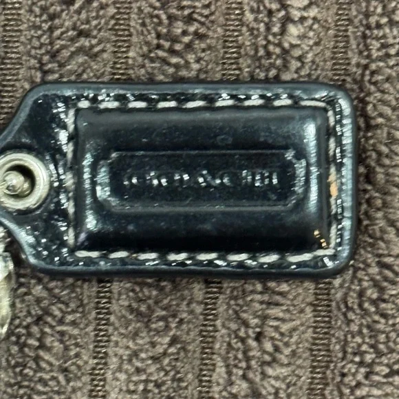 COACH KISS LOCK COIN PURSE WALLET SIGNATURE TARTAN PLAID SILVER FRAME. - Picture 4 of 5